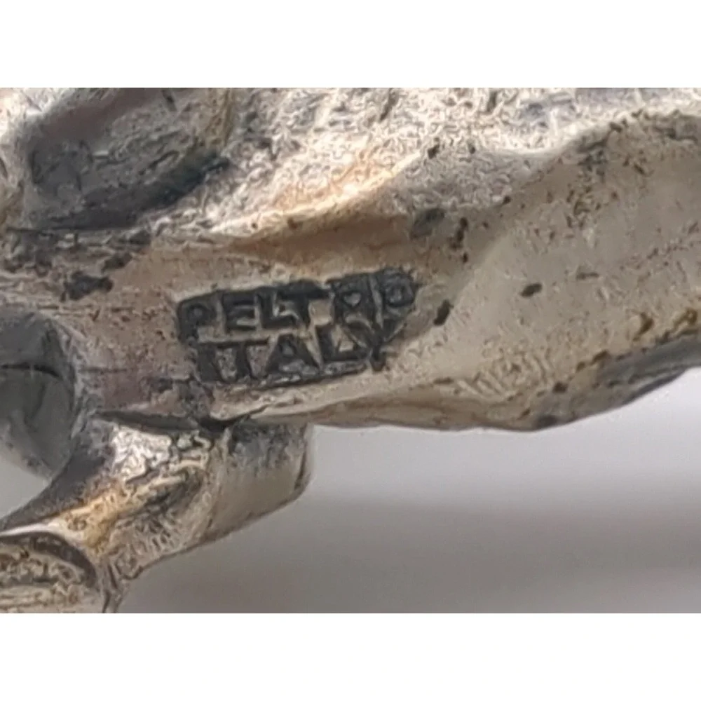 Peltro Pewter Italy Female Dachshund Doxie Doxy Dackel Puppy Dog Animal Figurine